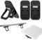 Mabor Lot de 2 rehausseurs de clavier portables, pliables pour ordinateur portable, mini support de clavier d'ordinateur, pieds auto-adhésifs pour la plupart des claviers, noir