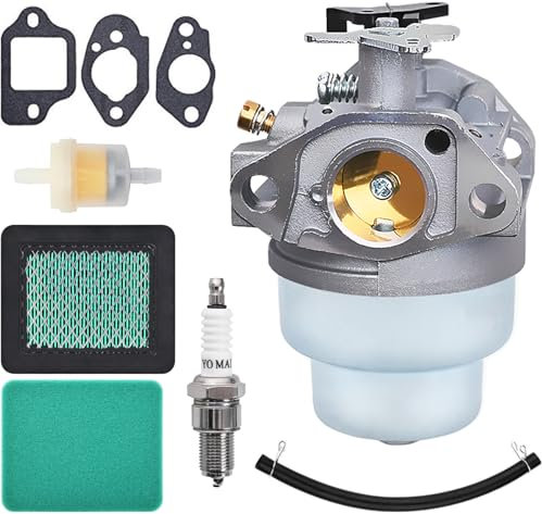 Carburador para Honda GCV160-OHC GCV160 GC160 GCV135 GC135 Cortacesped y Motor, JRISBO Repuestos Cortacésped Partes GCV 160 Carburetor Kit con Juntas, Bujia, Filtro de Aire