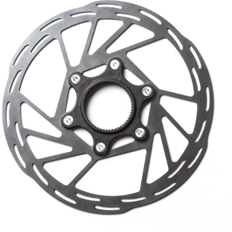 Clarks Cycle Systems A1 Black Centrelock Disc Brake Rotor, Silver/Black, 160mm