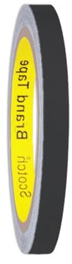 Nastro catarifrangente, nastro riflettente di sicurezza, impermeabile, con pellicola riflettente 3M 680E (10 mm x 10 m, nero)