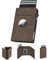YESIIW Portafoglio Uomo Airtag con Super Compatto, Pop up Porta Carte Airtag per 10+ Cartes, 10+ Banconote & Finestra ID, Portacarte Airtag con RFID & Chiusura Magnetica (Marrone, XL Portamonete)