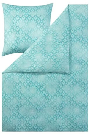 ESTELLA Bettwäsche Tira Mint Mako-Interlock-Jersey 1 x 80x80 + 1 x 135x200 cm