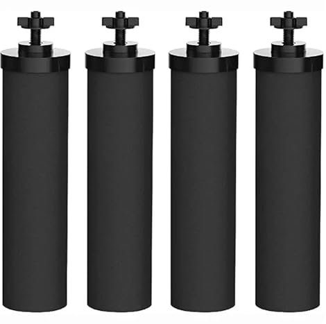 Accessoires For Réfrigérateur, Remplacement Des Filtres À Eau 2 BB9-2 Et 2 PF-2, Compatibles Avec Black Berkey, Système De Filtration D'eau Par Gravité(B)