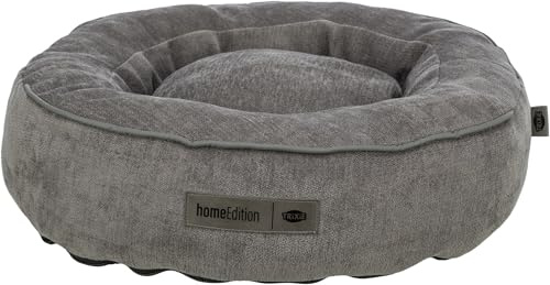 Trixie orthopädisches Hundebett Vital Lennox rund ø 60 cm – grau | Orthopädischer Schaumkern für gelenkempfindliche Hunde – für Hunde, sorgfältig verarbeitet für angenehm weichen Schlafkomfort