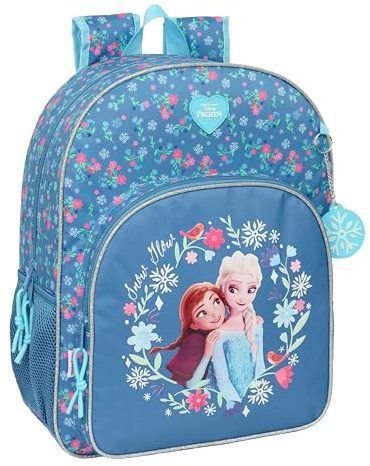 safta Frozen Schulrucksack für Kinder, Kinderrucksack, anpassbar an Kinderwagen, ideal für Kinder im Schulalter, bequem und vielseitig, Qualität und Widerstandsfähigkeit, 33 x 14 x 42 cm
