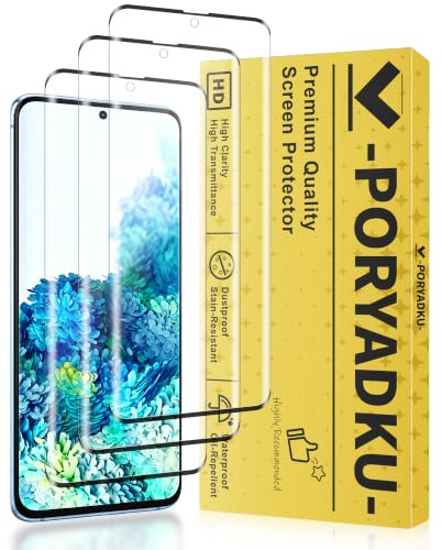 3 Stück für Samsung Galaxy S20 5G Panzer Schutz Glas, inkl. Kamera Schutzfolie, unterstützt Fingerabdruck-ID, 9H Härte, HD Clear Displayschutzfolie, Blasenfrei, Hüllenfreundlich