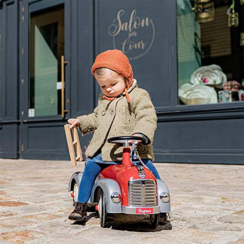 Baghera Speedster Feuerwehr | Rutschfahrzeug Feuerwehrauto für Kinder mit zahlreichen lebensechten Details | Rutschauto für Kinder ab 1 Jahr
