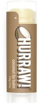 Hurraw! Coconut Lip Balm: Organic, Certified Vegan, Cruelty and Gluten Free. Non-GMO, 100% Natural Ingredients. Bee, Shea, Soy and Palm Free. Made in USA