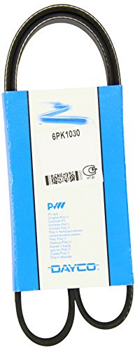 DAYCO 6PK1030 Gürtel Zubehör, Schwarz | Kompatibel mit: ALFA ROMEO 145, 146, 147, 156, 156 Sportwagon, GT, GTV, SPIDER, CITROËN C2, C3 I, FIAT BARCHETTA, LEXUS RX