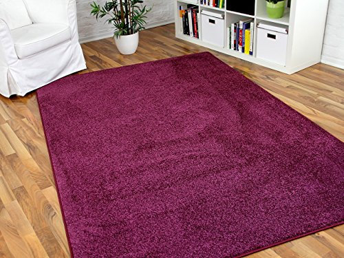 Hochflor Velours Teppich Triumph Brombeere Lila in 24 Größen