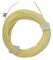 Aventik Dynamic Taper Weight Forward Schwimmende Fliegenschnur mit freiliegenden Schlaufen Schnur ID Ultra Low Stretch Fliegenschnur WF3/4/5/6/7/8F (milchgelb, 4F)