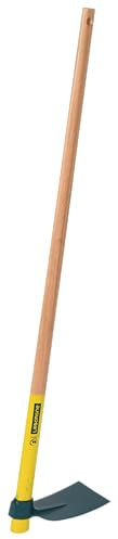 Leborgne, Houe Duopro Douille Ovale 130cm, Manche Bois Percé Certifié PEFC 100%, Outil 2 en 1 : Houe d'un Côté et Surface de Frappe de l'Autre, Idéal pour Planter des Piquets, Couleur Verte