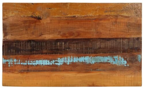vidaXL Tischplatte Massivholzplatte Holzplatte Ersatztischplatte Holz Platte für Couchtisch Rechteckig 60x100cm 25-27mm Recyceltes Massivholz