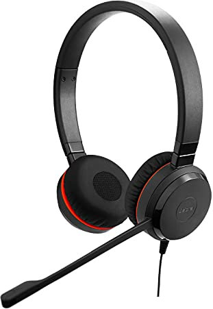 Jabra Evolve 20 SE Stereo Headset, USB-C Kabel mit Anrufsteuerung, Microsoft Teams zertifiziert, Schwarz