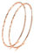 925 Sterling Silber Kreis Endless Creolen Ohrringe für Frauen Roségold 20 30 40 50 60mm