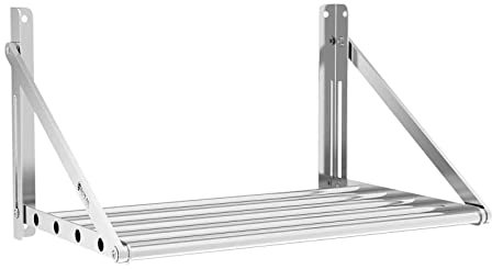 Royal Catering RC-TFWH6045 Wandbord klappbar Stangendesign 40 kg Wandregal 60 x 45 cm