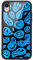 MAYCARI Blue Smile Printed Cases for iPhone 7/8/SE 2020，Cute Soft TPU Hard Back Shatter-Resistant Shockproof Anti-Fall Protective Girly Abstract Painting Art Cover Case for iPhone 7/8/SE 2020