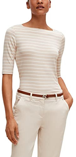 comma Damen 60.2.61.12.130.2128746 T-Shirt, 81G4 beige, 46