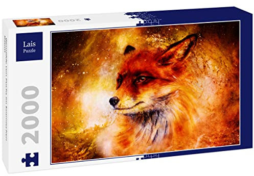 Lais Puzzle Gemälde von Fuchs im kosmischen Raum 2000 Teile