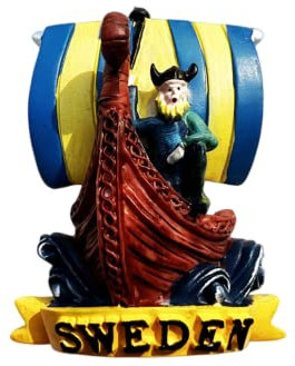 Schweden Kühlschrank Magnet Tourist Souvenir 3D Kühlschrank Dekoration Magnetaufkleber Bastelkollektion
