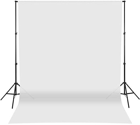 HJZWTS Photography Studio Backdrop Stand Kit Background Support Stand White Screen Backdrop Photo Kit Bag for Clothing Portraits and Photography