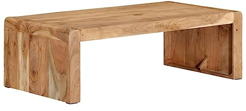 vidaXL Couchtisch 110x55x35 cm Massivholz Akazie