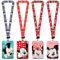 Babioms 4pcs Cartoon Mouse Lanyard, Cartoon Mouse Schlüsselband, Cartoon Mouse Kartenhalter mit langen Lanyards, für Arbeitskarte,Id Karte