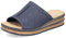 Rieker Damen Pantoletten 62905, Frauen Slipper,Gartenschuhe,Sommerschuhe,sommerclogs,Schlupfschuhe,schluepfschuhe,Slides,blau (14),37 EU / 4 UK