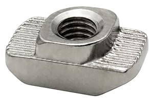 KLAK 45 - Edelstahl Hammermutter Nutenstein M6 Nut 10 für Aluprofil 45-er - 10 Stück
