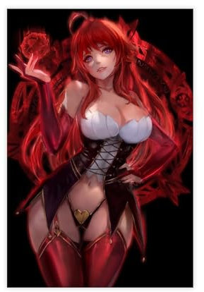 OWNPET High School DxD Anime 4 Leinwand-Poster, Wandkunst, Dekor, Bild, Gemälde für Wohnzimmer, Schlafzimmer, Dekoration, ungerahmt, 30 x 45 cm