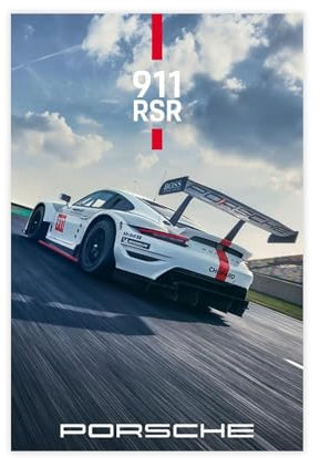 AhCor Porsche-Poster (15) Leinwand-Poster, Schlafzimmer, Dekoration, Sport, Landschaft, Büro, Raumdekoration, Geschenk, ungerahmt, 30 x 45 cm