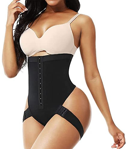 JIALIFT Frauen Butt Lifter Body Shaper Tummy Control Tanga Butt Lifter Shapewear Für Frauen Seamless Shaping Tanga Höschen Body Shaper Unterwäsche S-5XL Sauna Weste (Color : Noir, Size : XL)