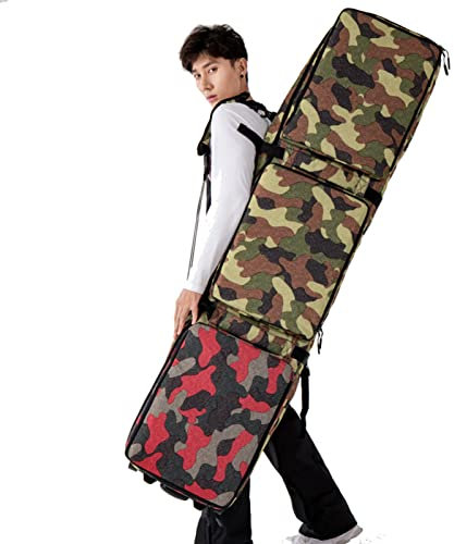 PPGE Home Roller Snowboard Tasche mit Rollen | Snowboard und Stiefeltasche | Wasserdichte Snowboard Radtasche für Herren/Damen - Passend für bis zu 2 Boards oder 2 Sets Ski