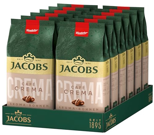 Jacobs Kaffeebohnen Crema Aroma-Bohnen, 12 x 500g
