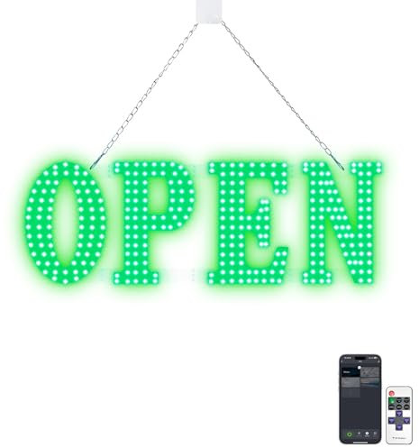 LemonNova LED Open Sign flashing green Light 9