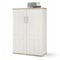 Stella Trading Romance Highboard in Sibiu Lärche, Eiche San Remo Optik - Wohnzimmerschrank im Landhausstil mit viel Stauraum - 93 x 135 x 45 cm (B/H/T)