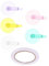 DIYEAH 1 Set Bohrrad Diamant Kunst Rollenwerkzeug Doppelseitiges Klebeband Strass Malrad Punktbohrstift Scrollrad Diamant Punktmalerei Strasssteine Kunststoff Diamant Kunst