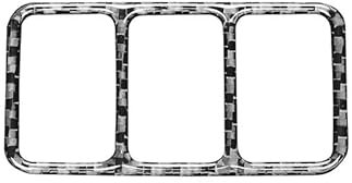 Lenkrad Abdeckung Aufkleber Für Nissan 370Z Auto Zentrale Konsole Sitz Heizung Tasten Schalter Panel Rahmen Dekoration Aufkleber Auto Innen Teile Fenster Schalter Trim Aufkleber(Schwarz)