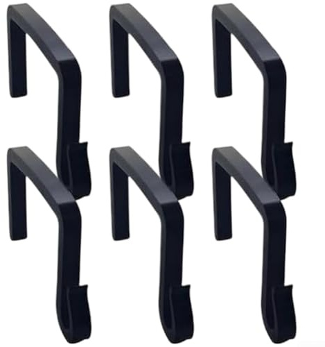 Lot de 12 crochets de guirlande lumineuse d'extérieur robustes avec support mural pour accrocher et soutenir des lumières décoratives sur différentes surfaces extérieures