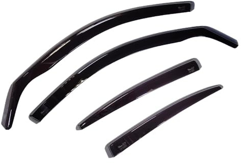 Team HEKO Wind Deflectors for Hyundai Tucson 2020+ Front and Rear Set of Window Deflectors, Accessories Smoked UV & Scratch Resistant Acrylic In-Channel Fitting Air Ventilation & Rain Protection