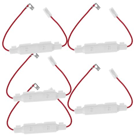 Portafusibles Color Claro para Piezas 5 5kv/0.85a Horno Microondas | Alta Fiabilidad Aleación de Aluminio , Abs , Vidrio y Cobre , Instalación Sencilla , Rendimiento Estable