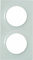 Schneider Electric S520704 Plaque 2 postes Odace Styl Blanc