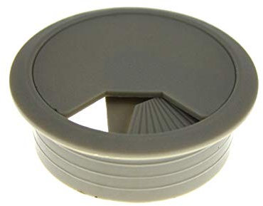 Kunststoff Kabeldurchlass Kabeldurchführung Kabelführung Kabeldose ø 60mm (Grau)