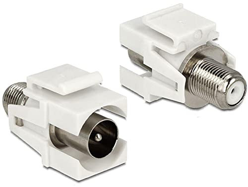 DELOCK Keystone IEC Stecker > F Buchse FM