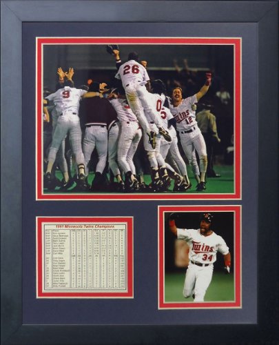 Legenden Sterben Nie 1991 Minnesota Twins Champions gerahmtes Foto Collage, 11 x 35,6 cm