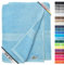 leevitex® Saunahandtuch XXL, flauschig und saugstark, 2 Saunatücher, 80 x 200 cm, Qualität 500 g/m², 100% Baumwolle - Hellblau