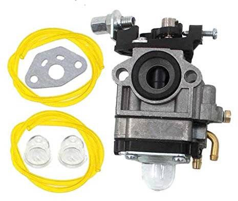 HURI Vergaser & Dichtung & Benzinschläuche & Primer passend für AL-KO Alko Motorsense Freischneider BC410 BC4535 BC4125 II Comfort