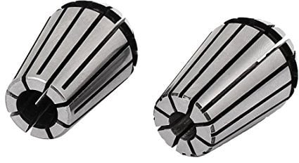uxcell a16061300ux0351 ER20 1/4-inch 1/8-inch Clamping Dia 65 Manganese Steel Spring Collet Set 2 in 1