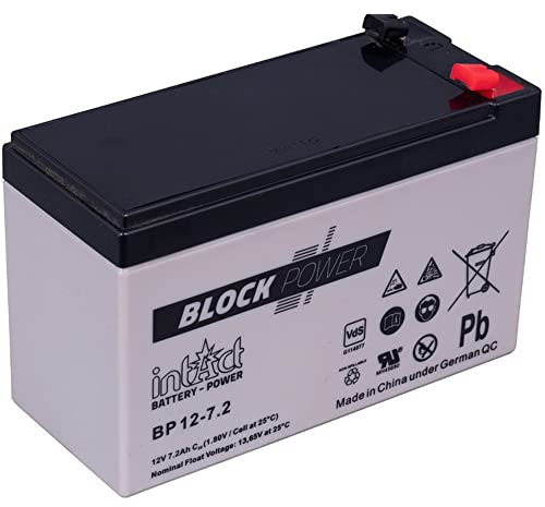 Bloc de Power BP127 Batterie 12 V 7 Ah BP12–7, 4250227551205