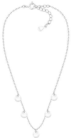 Sofia Milani - Damen Halskette 925 Silber - Plättchen Anhänger - 50149